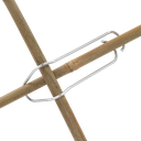 Klem voor bamboestokken set/10