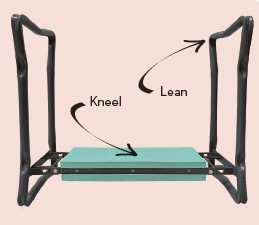 Opklapbaar kniel- en zitbankje