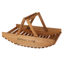 Flower picking basket wood