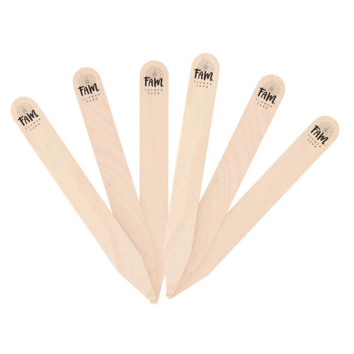 Pflanzenetiketten holz 6er-Satz